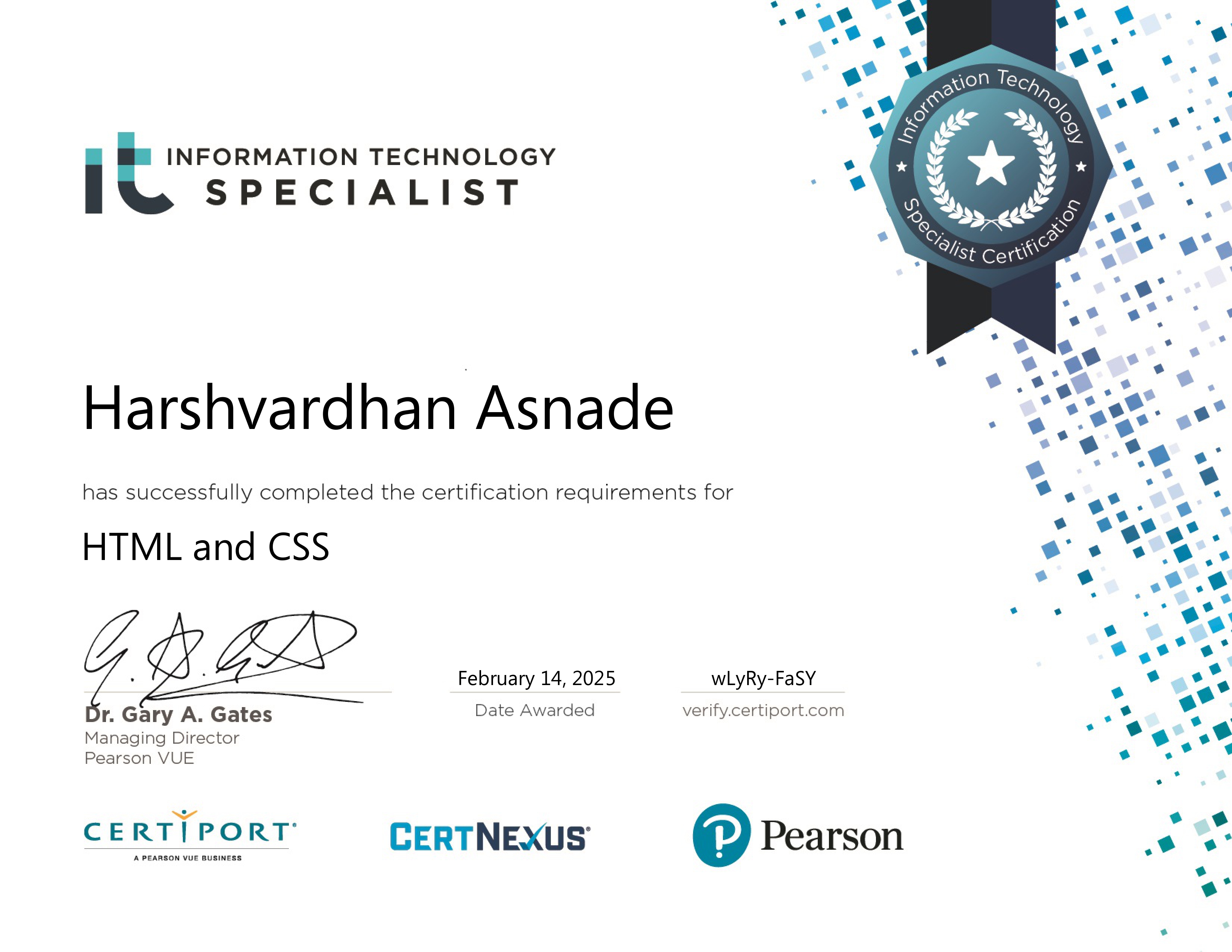 HTML & CSS Certification